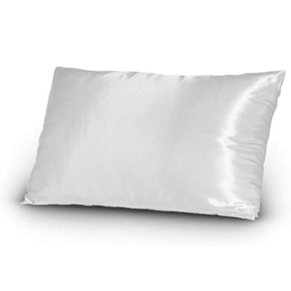 2 Spa Savvy White Satin Standard Pillowcase